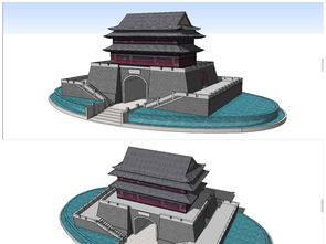 精品中式仿古古建筑鼓樓城門SU模型設(shè)計(jì)解析與下載指南